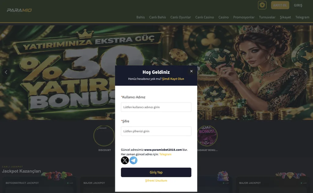 Paramio - Paramio Güncel Web Adresi 2026 1 Paramio Giriş